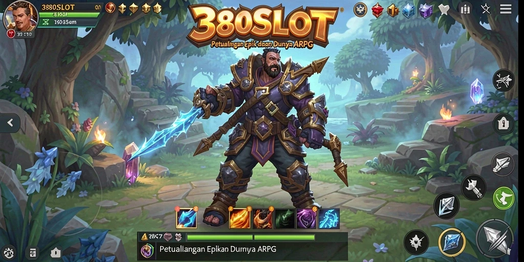 Screenshot 380SLOT menunjukkan aksi pertarungan yang mendebarkan dalam dunia ARPG.