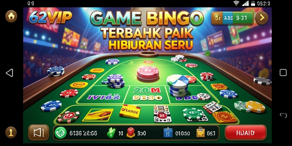Tampilan gameplay menarik di 62VIP Bingo.