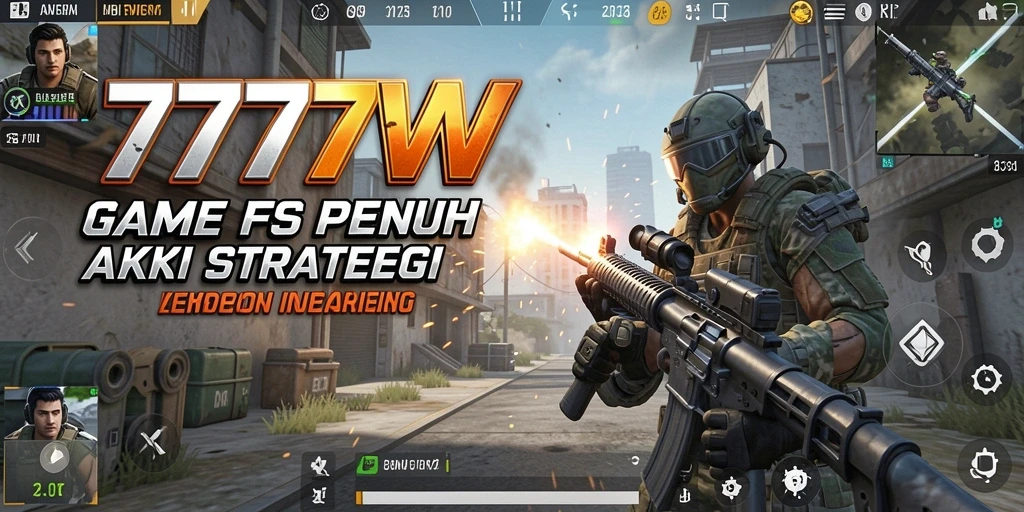 Tangkapan layar utama dari gameplay <strong>7777W</strong> yang menampilkan aksi seru dan grafis detail.
