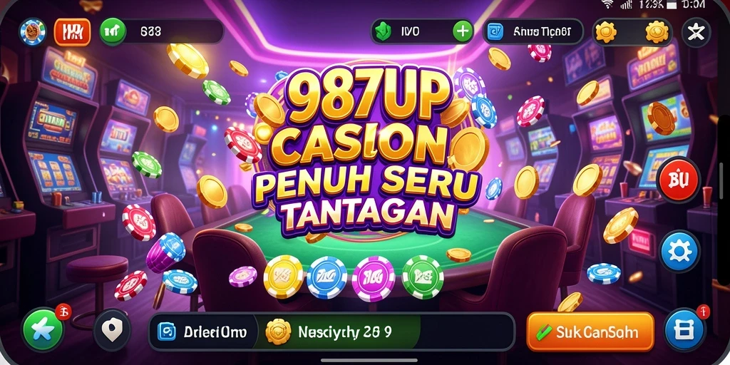 Tampilan gameplay menarik dari 987UP dengan desain yang memukau.