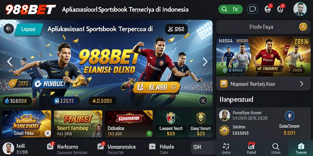 Tampilan gameplay Sportsbook di 988BET yang menarik.