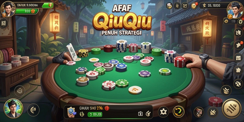Screenshot gameplay AFAF yang menunjukkan momen seru QiuQiu.