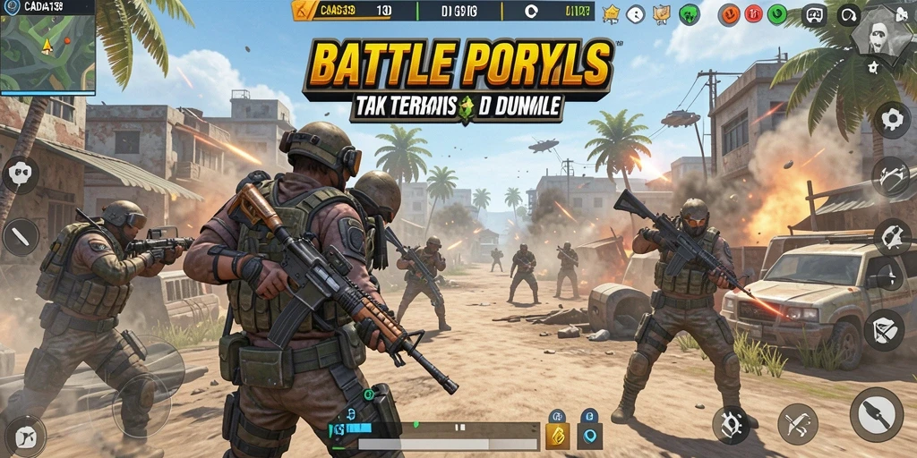 Gameplay seru dalam CADAS138 Battle Royale.