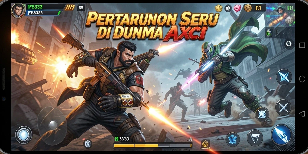 Tangkapan layar FB333 menampilkan aksi pertarungan yang mendebarkan.