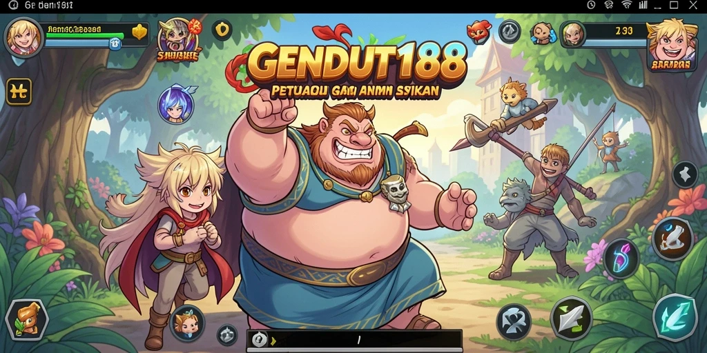 Menampilkan karakter anime yang beraksi dalam gameplay yang dinamis.