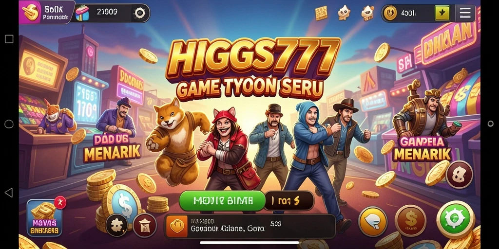 Tampilan gameplay HIGGS777 yang seru dan penuh strategi.