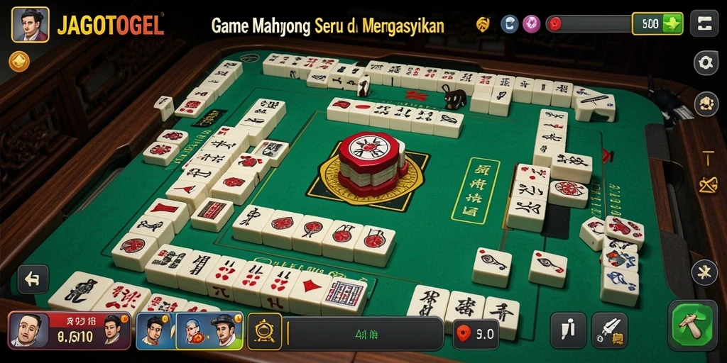 Tampilan menarik dari gameplay Mahjong di JAGOTOGEL.