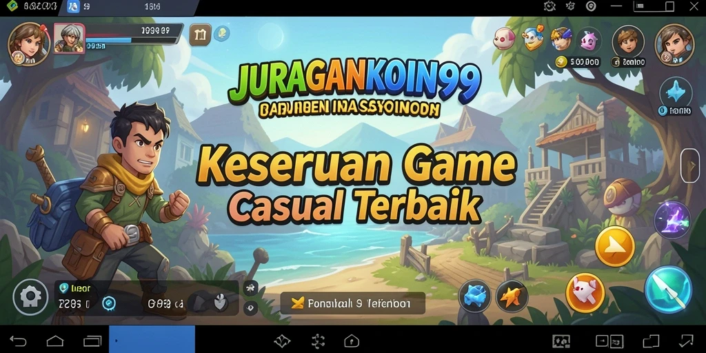 Tampilan gameplay seru JURAGANKOIN99 dengan tantangan menarik.