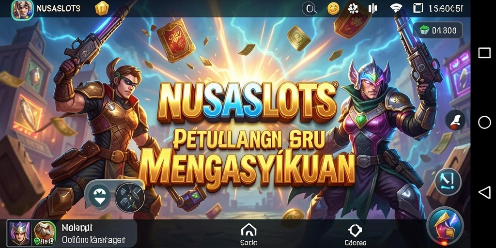 Screenshot aksi seru dari gameplay NUSASLOTS yang menegangkan.
