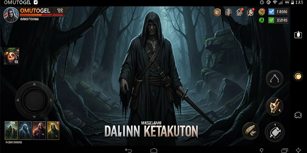 Screenshot menampilkan momen menegangkan dari gameplay OMUTOGEL.