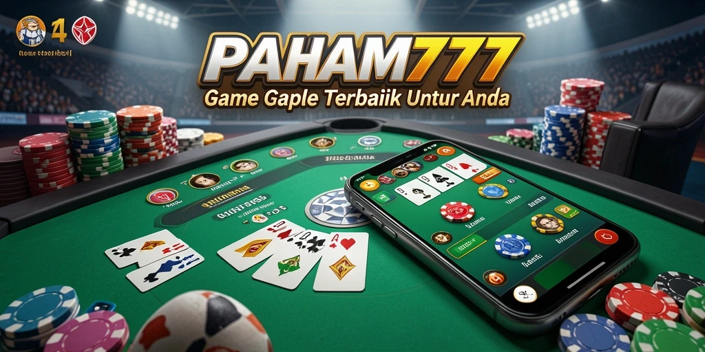 Tampilan gameplay seru dalam PAHAM777 saat bermain Gaple.