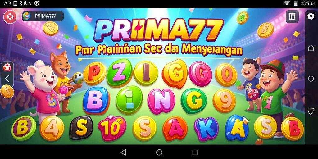 Tampilan permainan Bingo yang menarik dan interaktif.