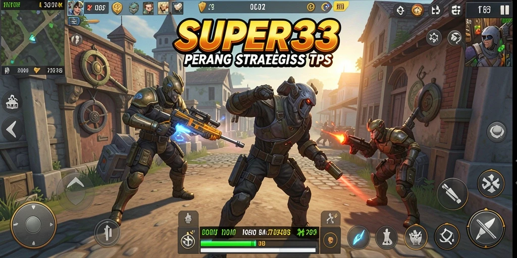 Screenshot SUPER33 menampilkan aksi seru dalam gameplay TPS.