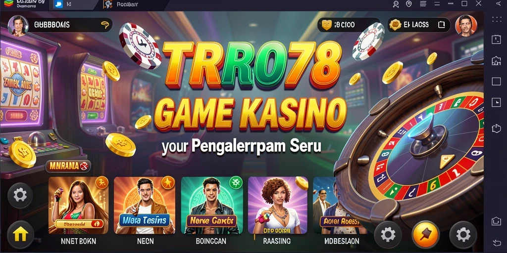 Tampilan gameplay TURBO78 yang mendebarkan dan penuh warna.