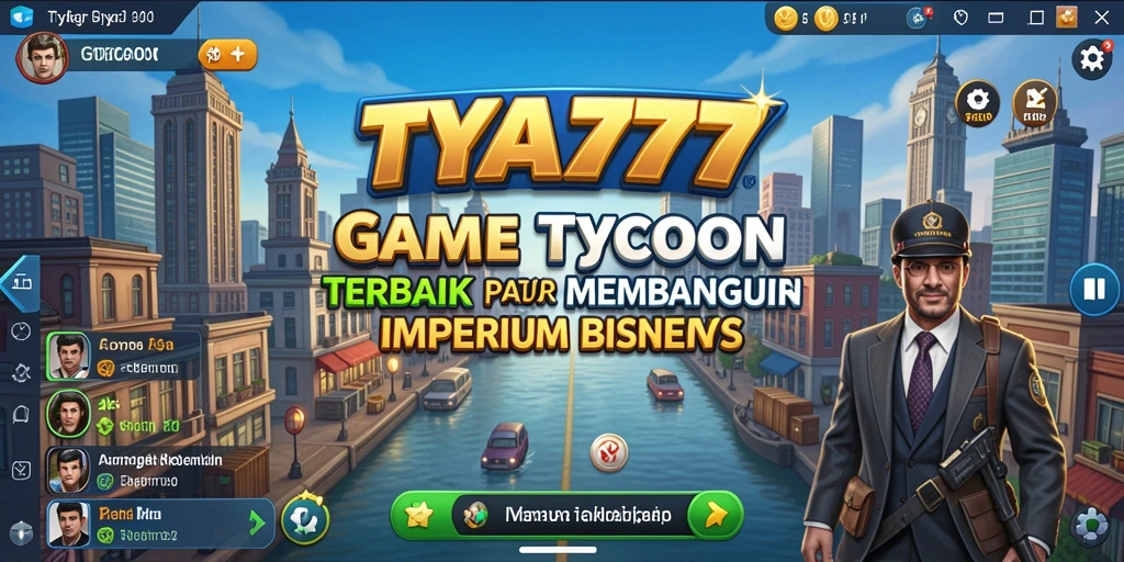 Tampilan gameplay TYA777 yang menarik dan dinamis dalam membangun bisnis.